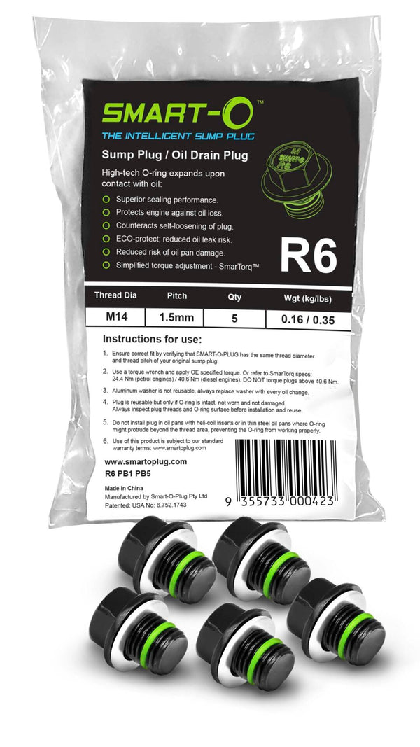 5-Pack SMART-O Poly Bag Sump Plug R6PB1PB5